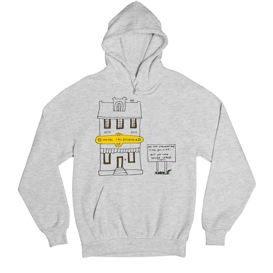 eagles but you can never leave hoodie hooded sweatshirt winterwear music band buy online india the banyan tee tbt men women girls boys unisex gray - hotel california