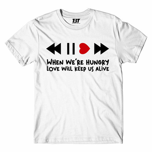 eagles love will keep us alive t-shirt music band buy online india the banyan tee tbt men women girls boys unisex white