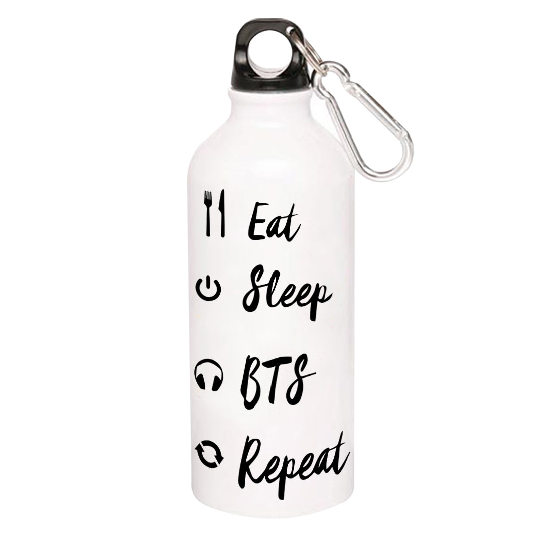 BTS Sipper Metal Water Bottle The Banyan Tee TBT for gym girls adults straw drinking stylish online 1 litre milton 750 ml Bangtan Boys K Pop Music