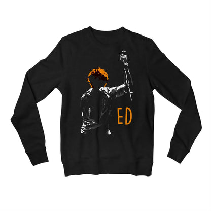 ed sheeran ed silhouette sweatshirt upper winterwear music band buy online india the banyan tee tbt men women girls boys unisex black