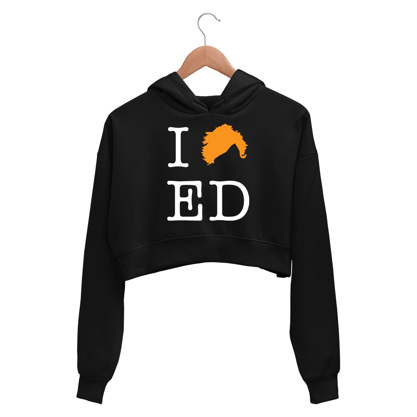 ed sheeran i love ed crop hoodie hooded sweatshirt upper winterwear music band buy online india the banyan tee tbt men women girls boys unisex black