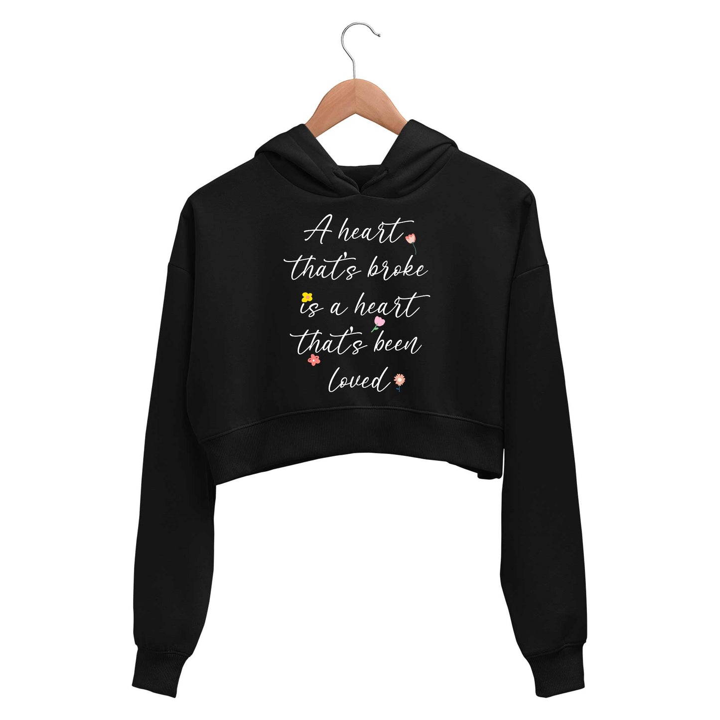 ed sheeran a heart that's broke - supermarket flowers crop hoodie hooded sweatshirt upper winterwear music band buy online india the banyan tee tbt men women girls boys unisex black