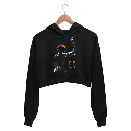 ed sheeran ed silhouette crop hoodie hooded sweatshirt upper winterwear music band buy online india the banyan tee tbt men women girls boys unisex black