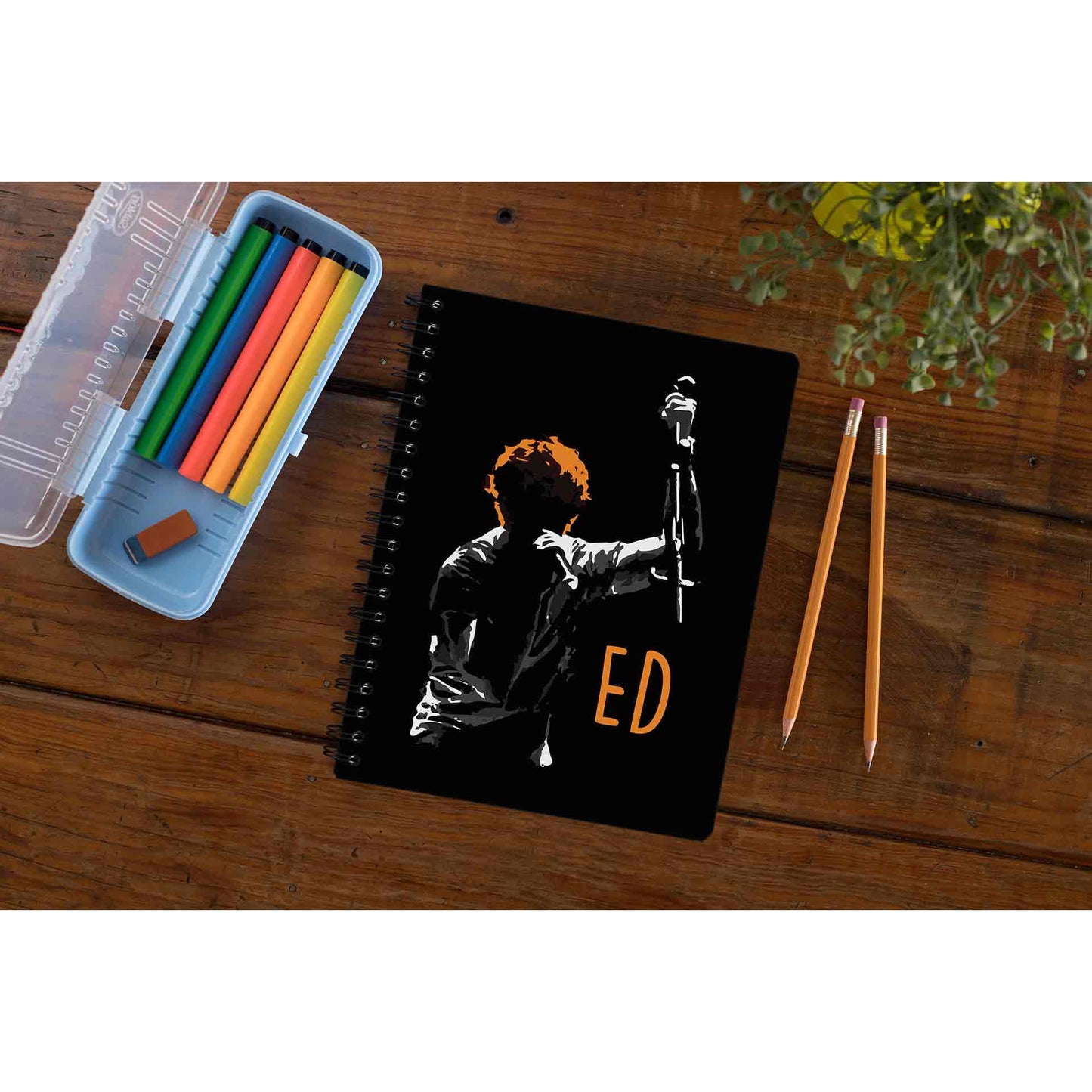 ed sheeran ed silhouette notebook notepad diary buy online india the banyan tee tbt unruled