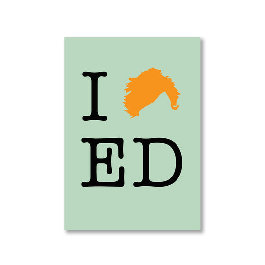 ed sheeran i love ed poster wall art buy online india the banyan tee tbt a4