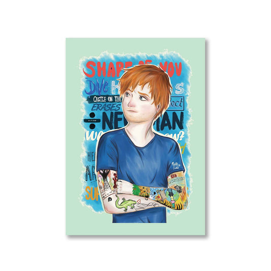 ed sheeran teddy poster wall art buy online india the banyan tee tbt a4