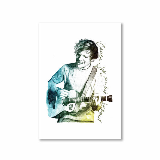 ed sheeran happier poster wall art buy online india the banyan tee tbt a4