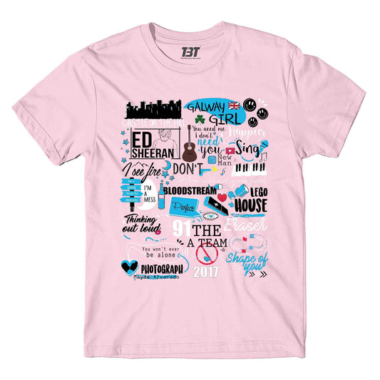 ed sheeran doodle t-shirt music band buy online india the banyan tee tbt men women girls boys unisex baby pink