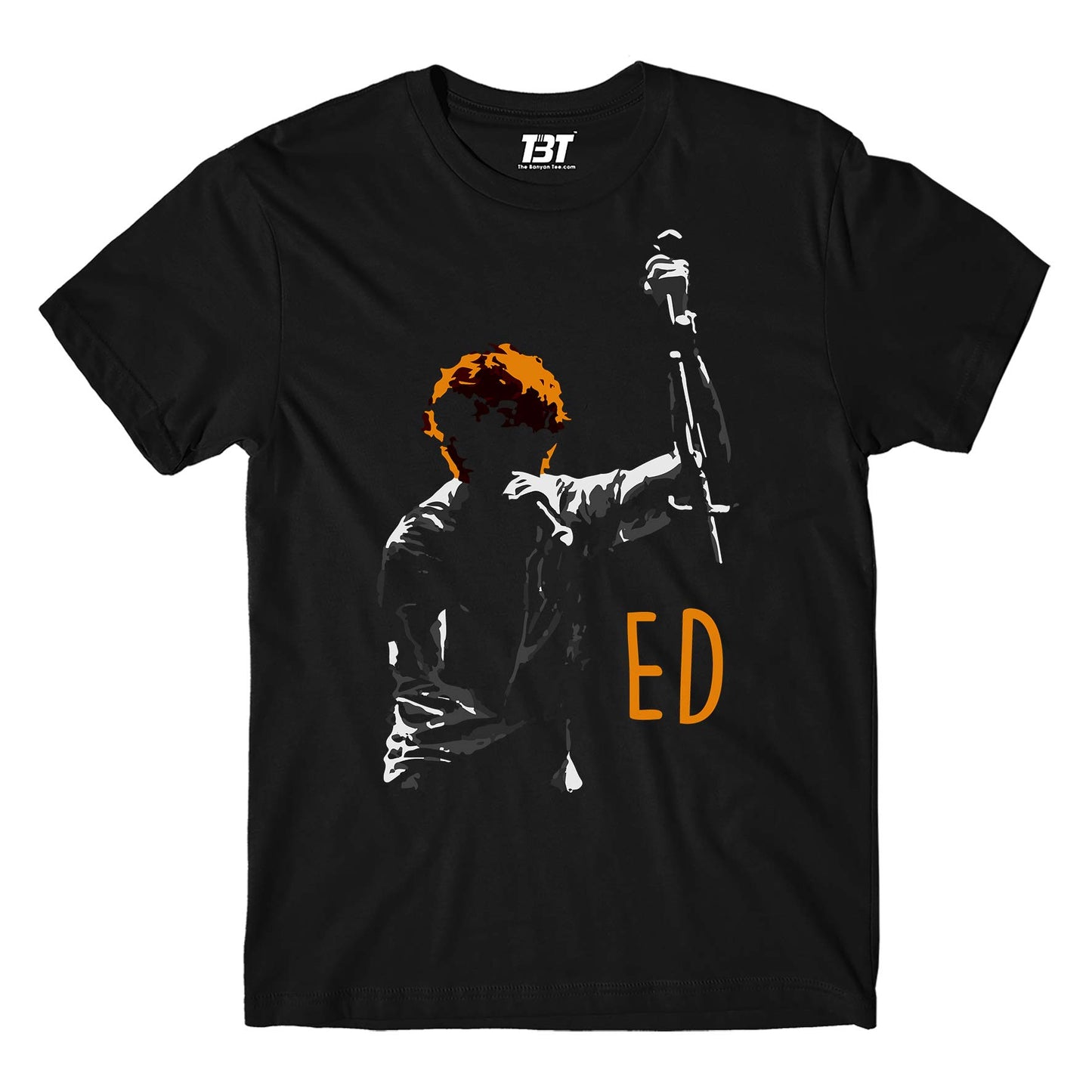 ed sheeran ed silhouette t-shirt music band buy online india the banyan tee tbt men women girls boys unisex black