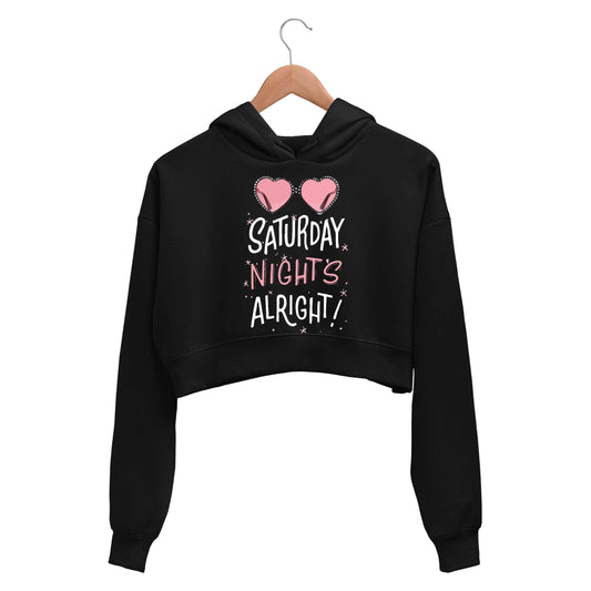 elton john saturday night's alright crop hoodie hooded sweatshirt upper winterwear music band buy online india the banyan tee tbt men women girls boys unisex black