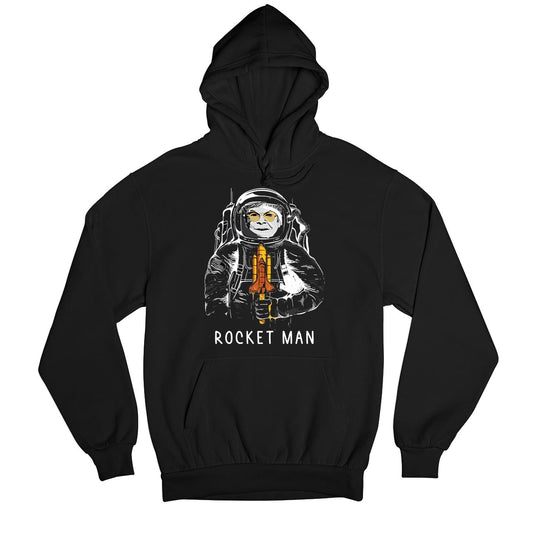 elton john rocket man hoodie hooded sweatshirt winterwear music band buy online india the banyan tee tbt men women girls boys unisex black