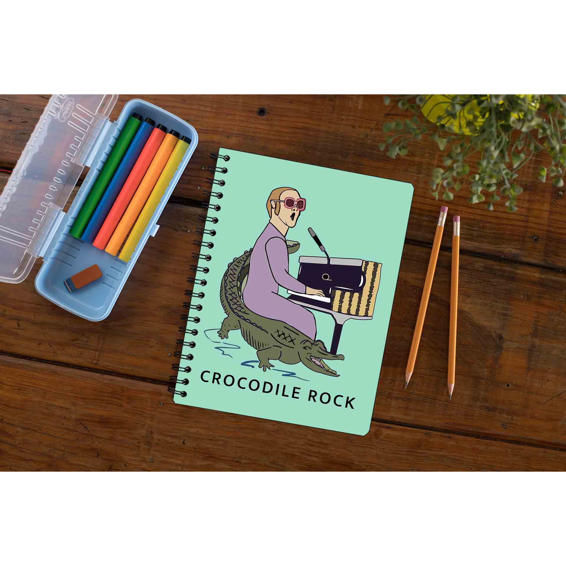 elton john crocodile rock notebook notepad diary buy online india the banyan tee tbt unruled