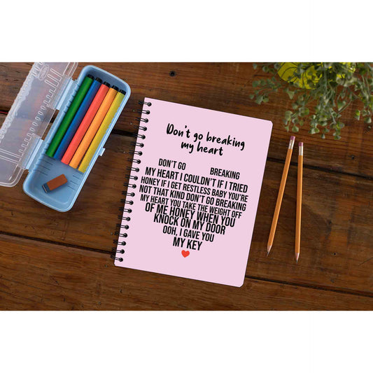 elton john don't go breaking my heart notebook notepad diary buy online india the banyan tee tbt unruled