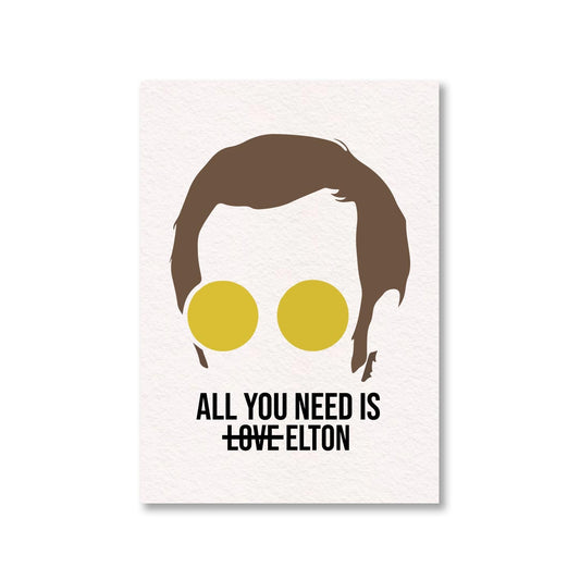 elton john all you need is elton poster wall art buy online india the banyan tee tbt a4