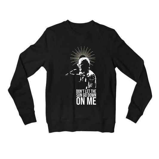 elton john don't let the sun go down on me sweatshirt upper winterwear music band buy online india the banyan tee tbt men women girls boys unisex black