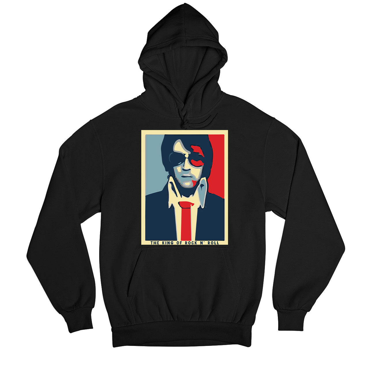 elvis presley the king of rock 'n roll hoodie hooded sweatshirt winterwear music band buy online india the banyan tee tbt men women girls boys unisex black