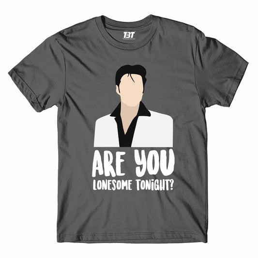 elvis presley are you lonesome tonight? t-shirt music band buy online india the banyan tee tbt men women girls boys unisex steel grey