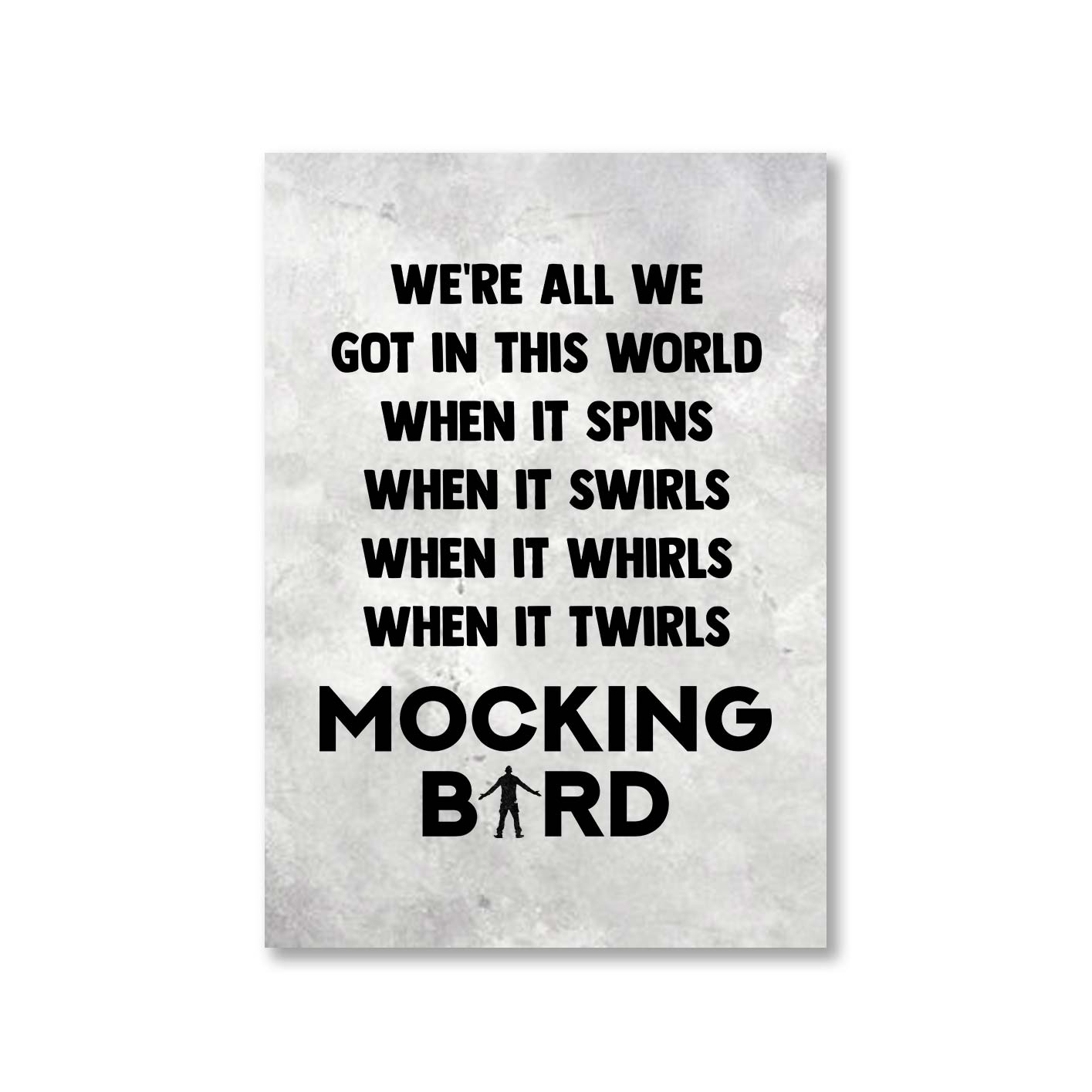 eminem mocking bird poster wall art buy online india the banyan tee tbt a4