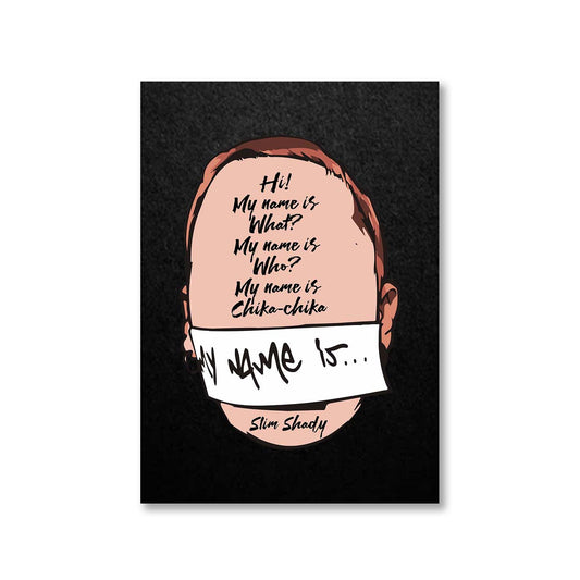 eminem my name is poster wall art buy online india the banyan tee tbt a4