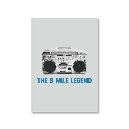 eminem the 8 mile legend poster wall art buy online india the banyan tee tbt a4