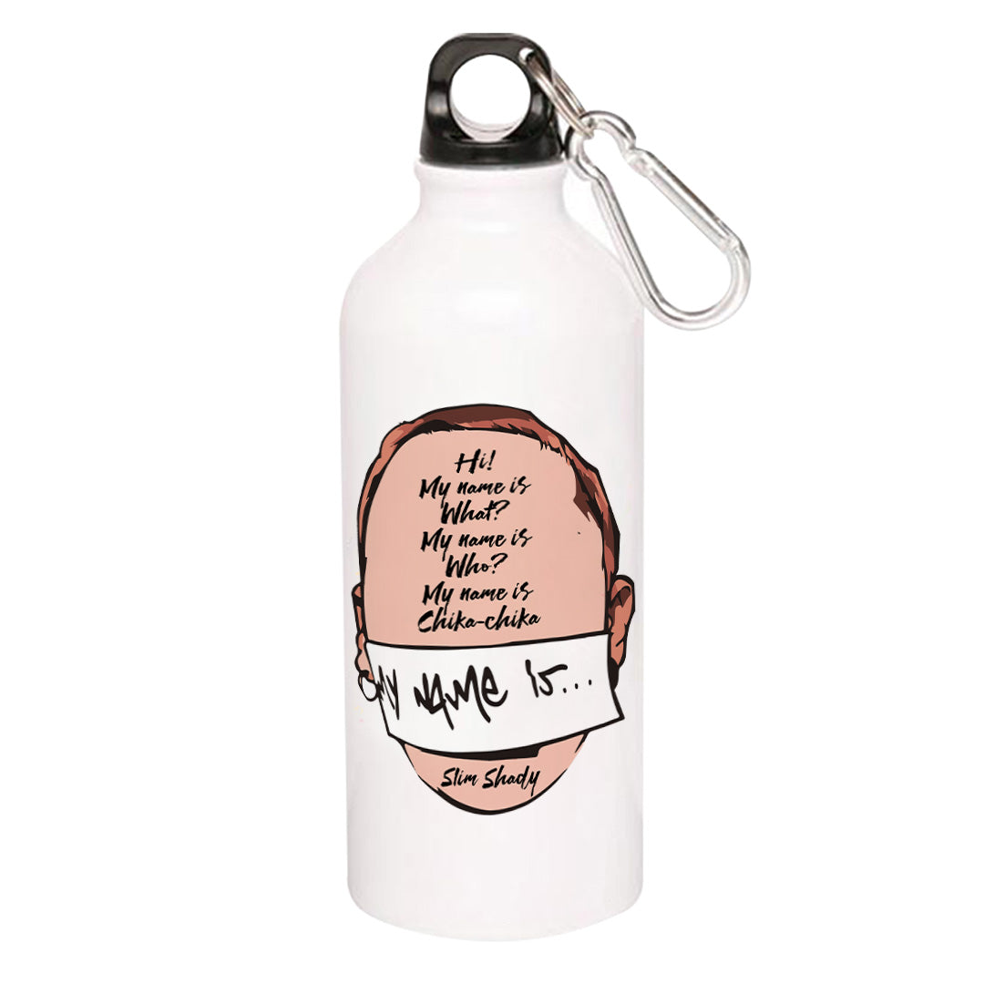 eminem my name is sipper steel water bottle flask gym shaker music band buy online india the banyan tee tbt men women girls boys unisex