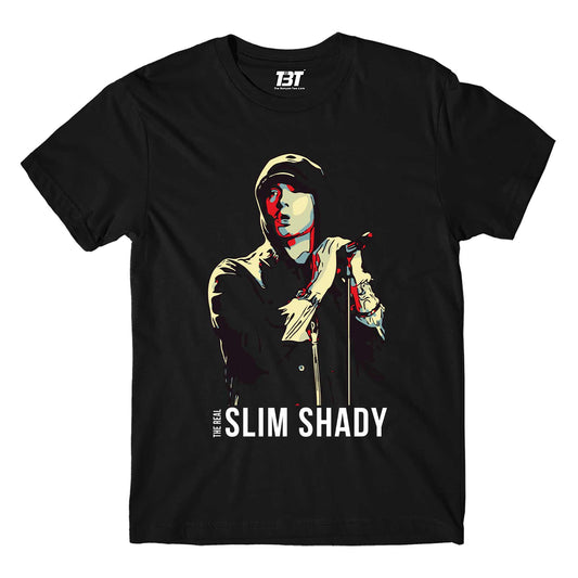 eminem the real slim shady t-shirt music band buy online india the banyan tee tbt men women girls boys unisex black