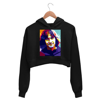 eric clapton pop art crop hoodie hooded sweatshirt upper winterwear music band buy online india the banyan tee tbt men women girls boys unisex black