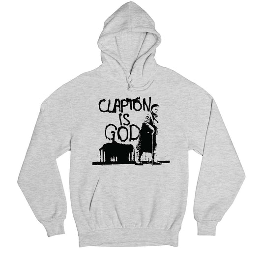 eric clapton clapton is god hoodie hooded sweatshirt winterwear music band buy online india the banyan tee tbt men women girls boys unisex gray