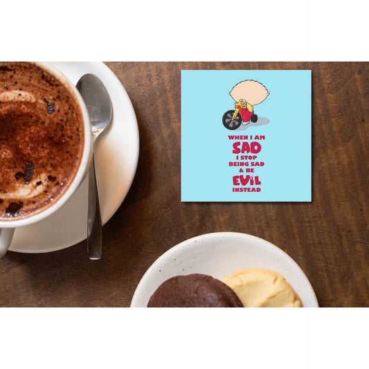 family guy be evil instead coasters wooden table cups indian tv & movies buy online india the banyan tee tbt men women girls boys unisex  - stewie griffin dialogue