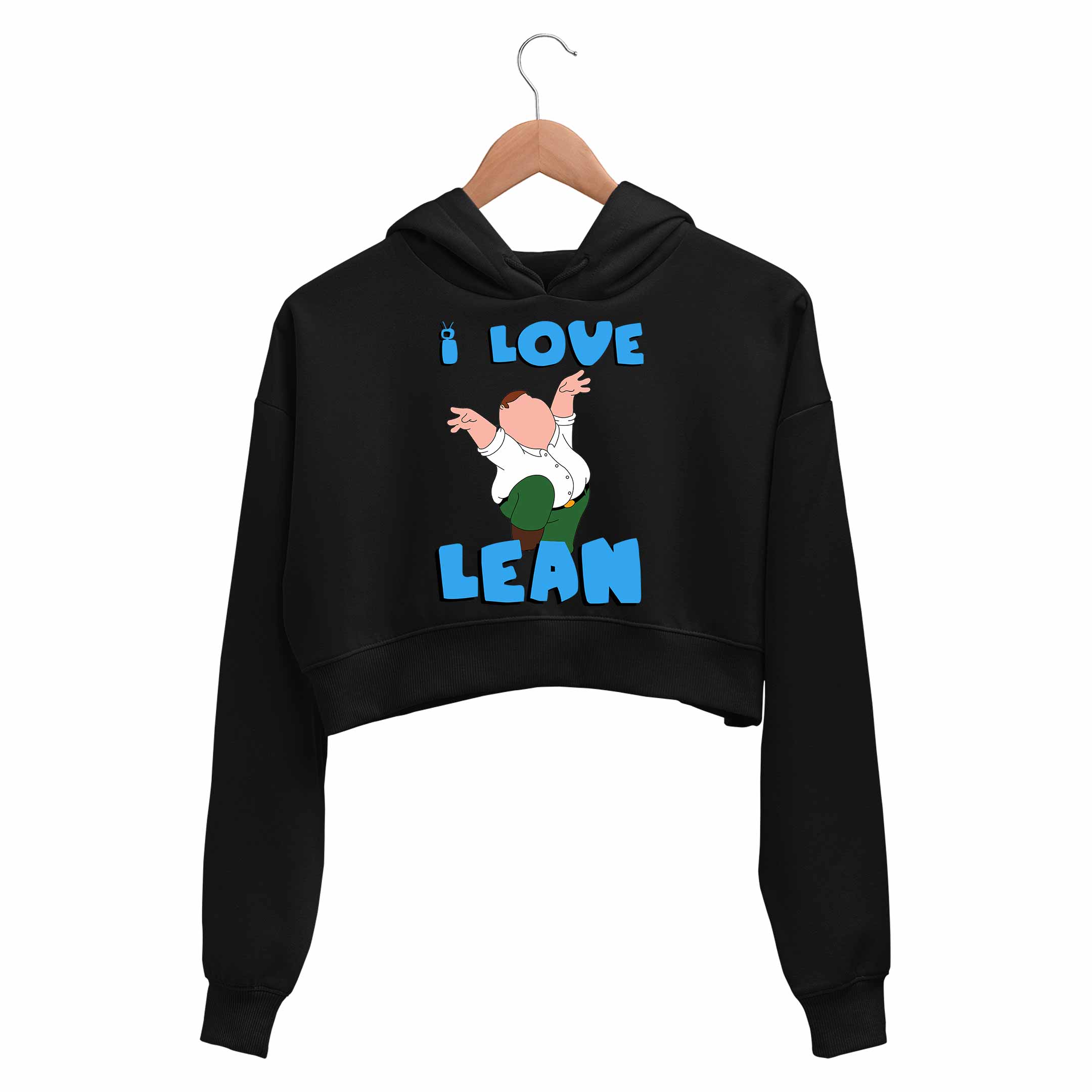 Buy Family Guy Crop Hoodie - I Love Lean at Rs. 50 OFF 🤑 – The Banyan Tee