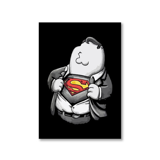 family guy super guy poster wall art buy online india the banyan tee tbt a4 - peter griffin