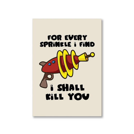 family guy i shall kill you poster wall art buy online india the banyan tee tbt a4 - stewie griffin dialogue
