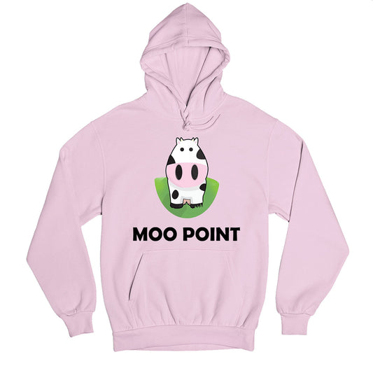 f.r.i.e.n.d.s moo point hoodie hooded sweatshirt winterwear tv & movies buy online india the banyan tee tbt men women girls boys unisex baby pink