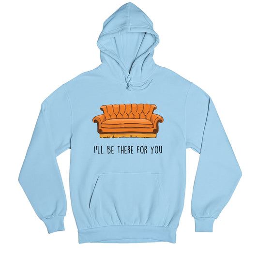 f.r.i.e.n.d.s iconic couch hoodie hooded sweatshirt winterwear tv & movies buy online india the banyan tee tbt men women girls boys unisex baby blue