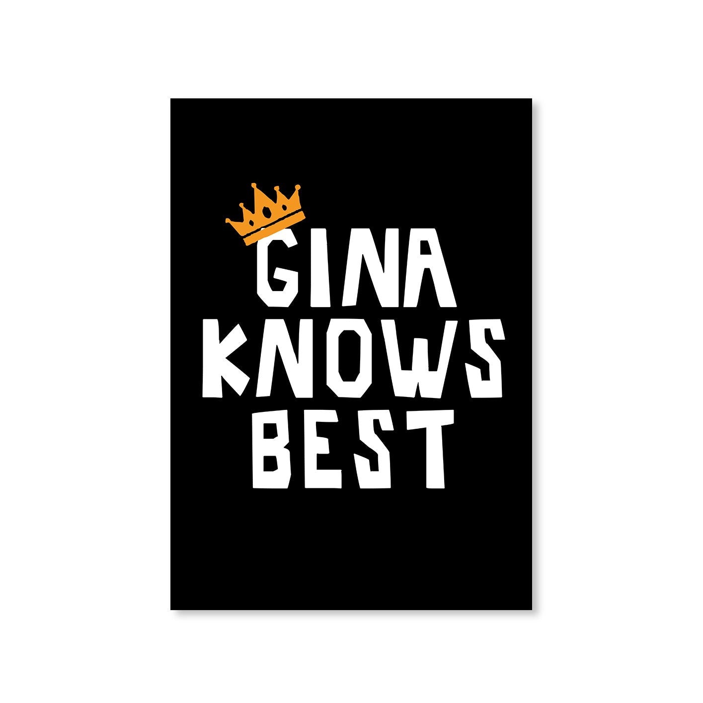brooklyn nine-nine gina knows best poster wall art buy online india the banyan tee tbt a4 detective jake peralta terry charles boyle gina linetti andy samberg merchandise clothing acceessories