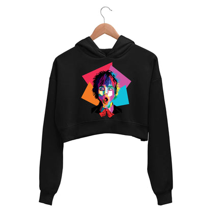 green day pop art crop hoodie hooded sweatshirt upper winterwear music band buy online india the banyan tee tbt men women girls boys unisex black