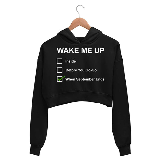 green day wake me up when september ends crop hoodie hooded sweatshirt upper winterwear music band buy online india the banyan tee tbt men women girls boys unisex black