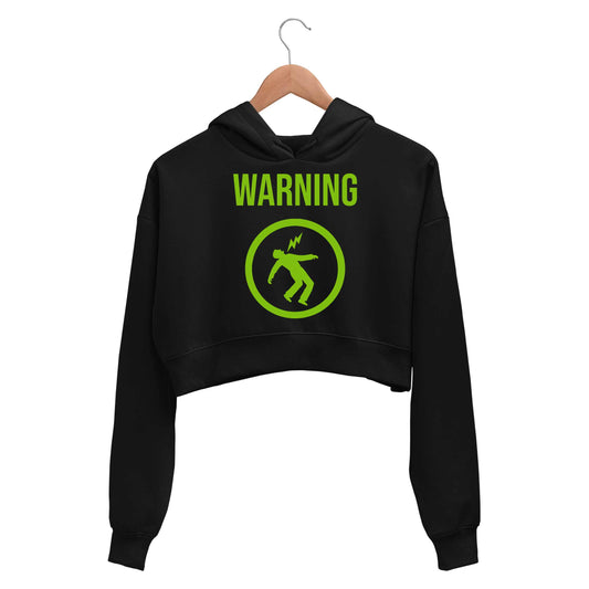 green day warning crop hoodie hooded sweatshirt upper winterwear music band buy online india the banyan tee tbt men women girls boys unisex black