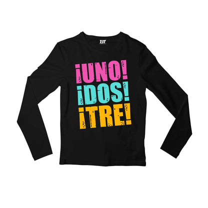green day uno dos tre full sleeves long sleeves music band buy online india the banyan tee tbt men women girls boys unisex black