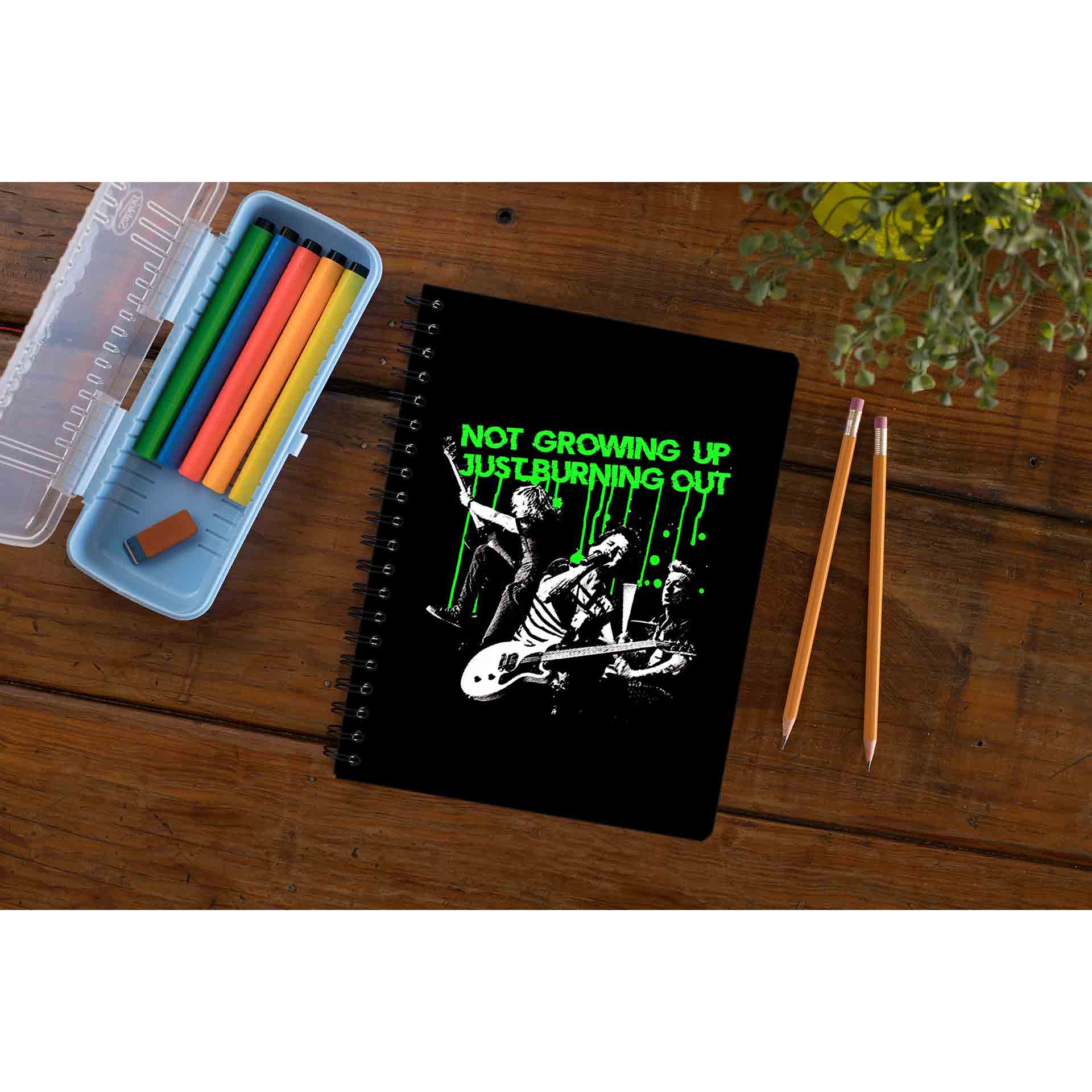 green day burnout notebook notepad diary buy online india the banyan tee tbt unruled not growing up just burning out