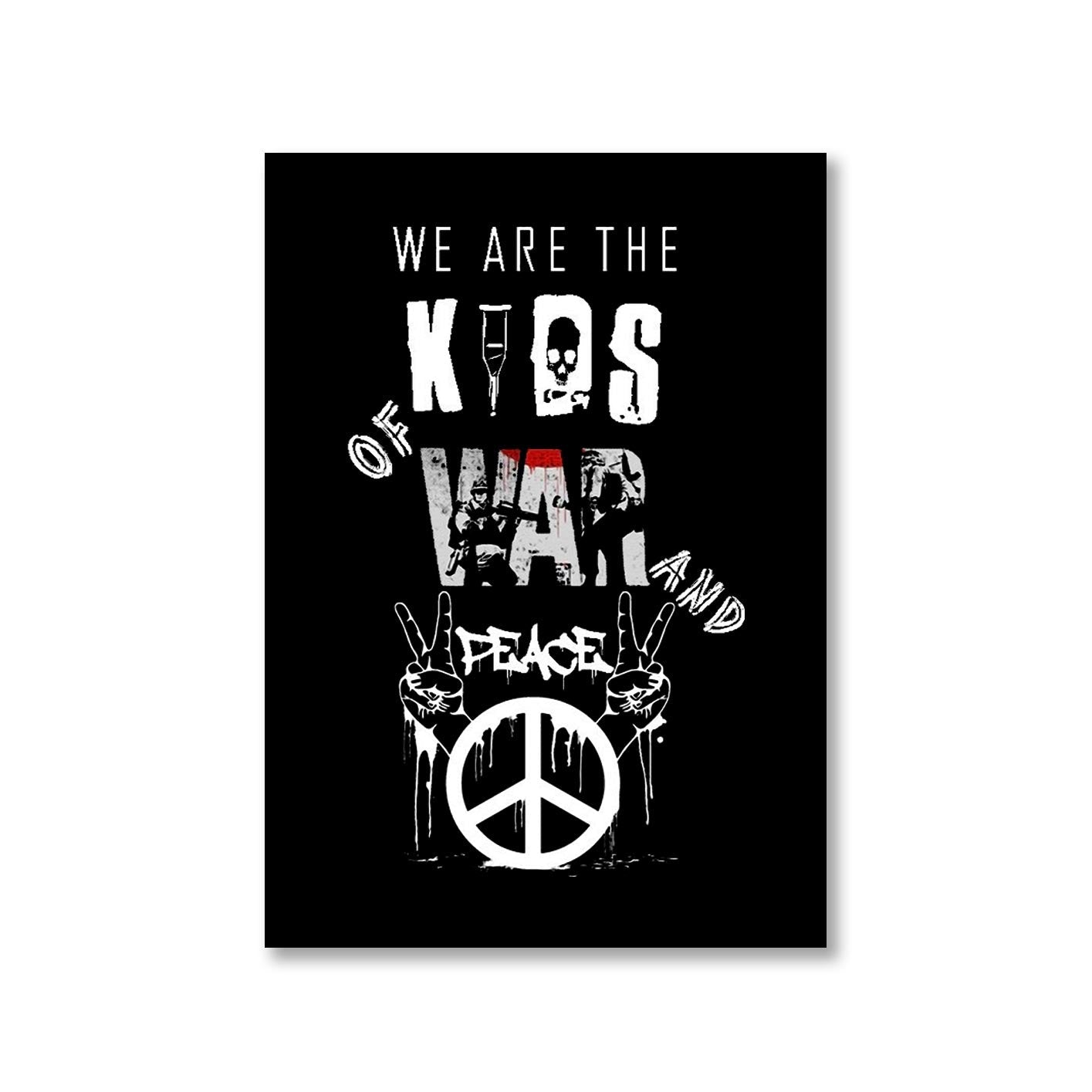 green day kids of war and peace poster wall art buy online india the banyan tee tbt a4