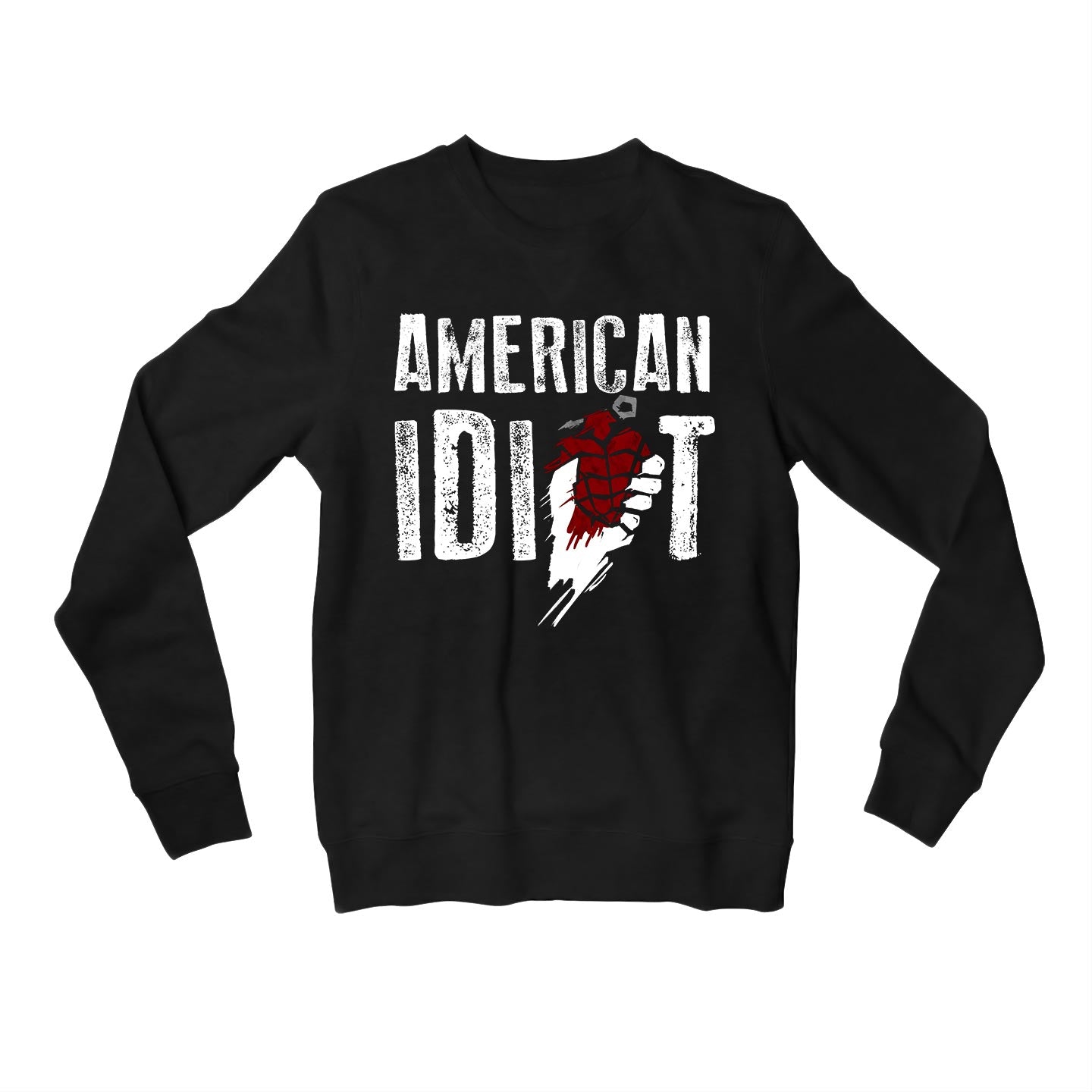 green day american idiot sweatshirt upper winterwear music band buy online india the banyan tee tbt men women girls boys unisex black