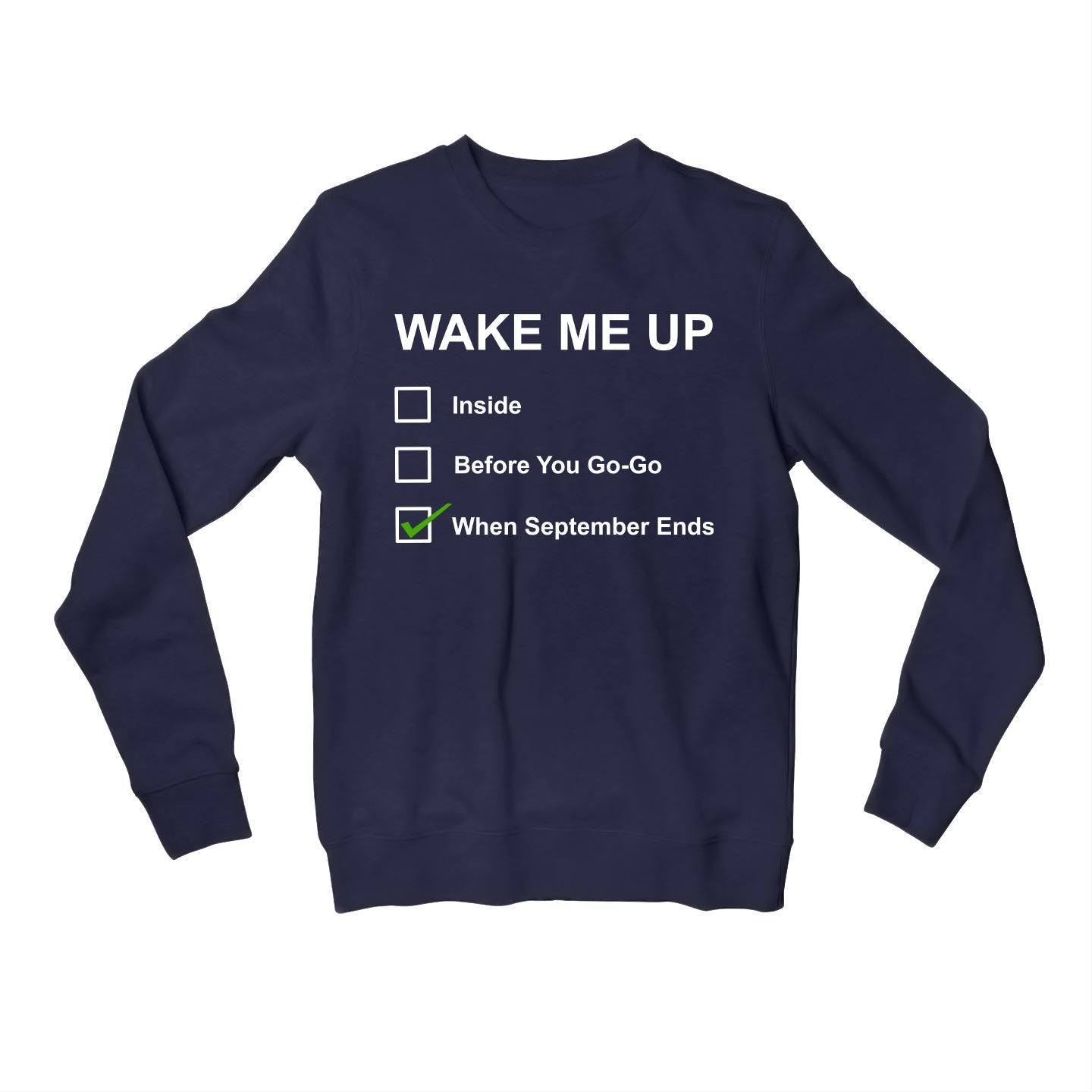 green day wake me up when september ends sweatshirt upper winterwear music band buy online india the banyan tee tbt men women girls boys unisex navy