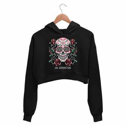 guns n' roses mr. brownstone crop hoodie hooded sweatshirt upper winterwear music band buy online india the banyan tee tbt men women girls boys unisex black - axl rose