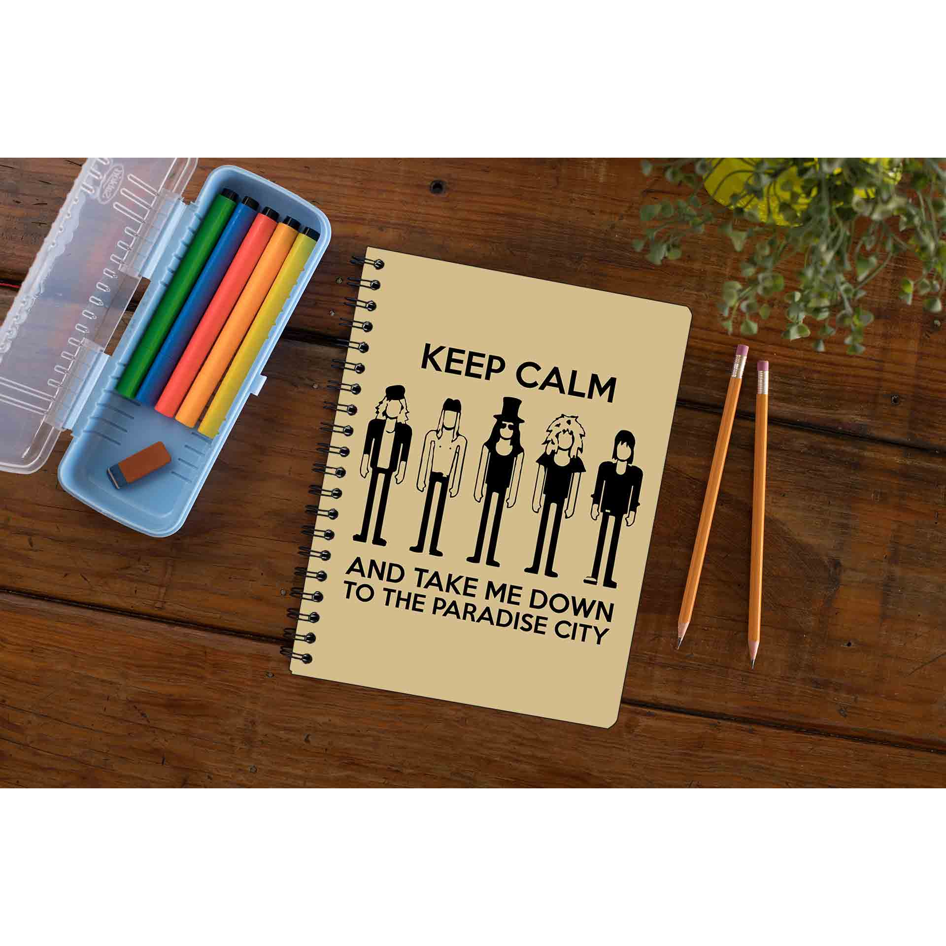 guns n' roses keep calm - paradise city notebook notepad diary buy online india the banyan tee tbt unruled