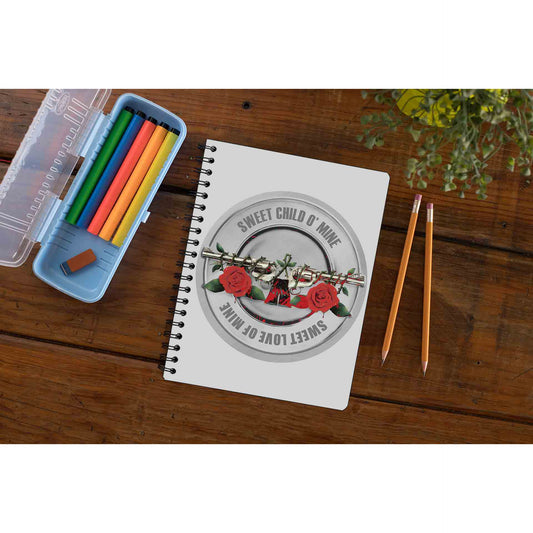 guns n' roses sweet child o' mine notebook notepad diary buy online india the banyan tee tbt unruled