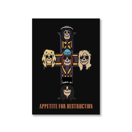 guns n' roses appetite for destruction poster wall art buy online india the banyan tee tbt a4