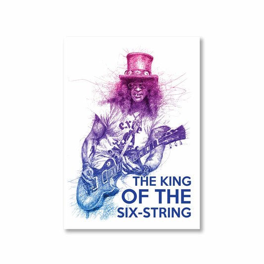 guns n' roses the king of the six string - slash poster wall art buy online india the banyan tee tbt a4