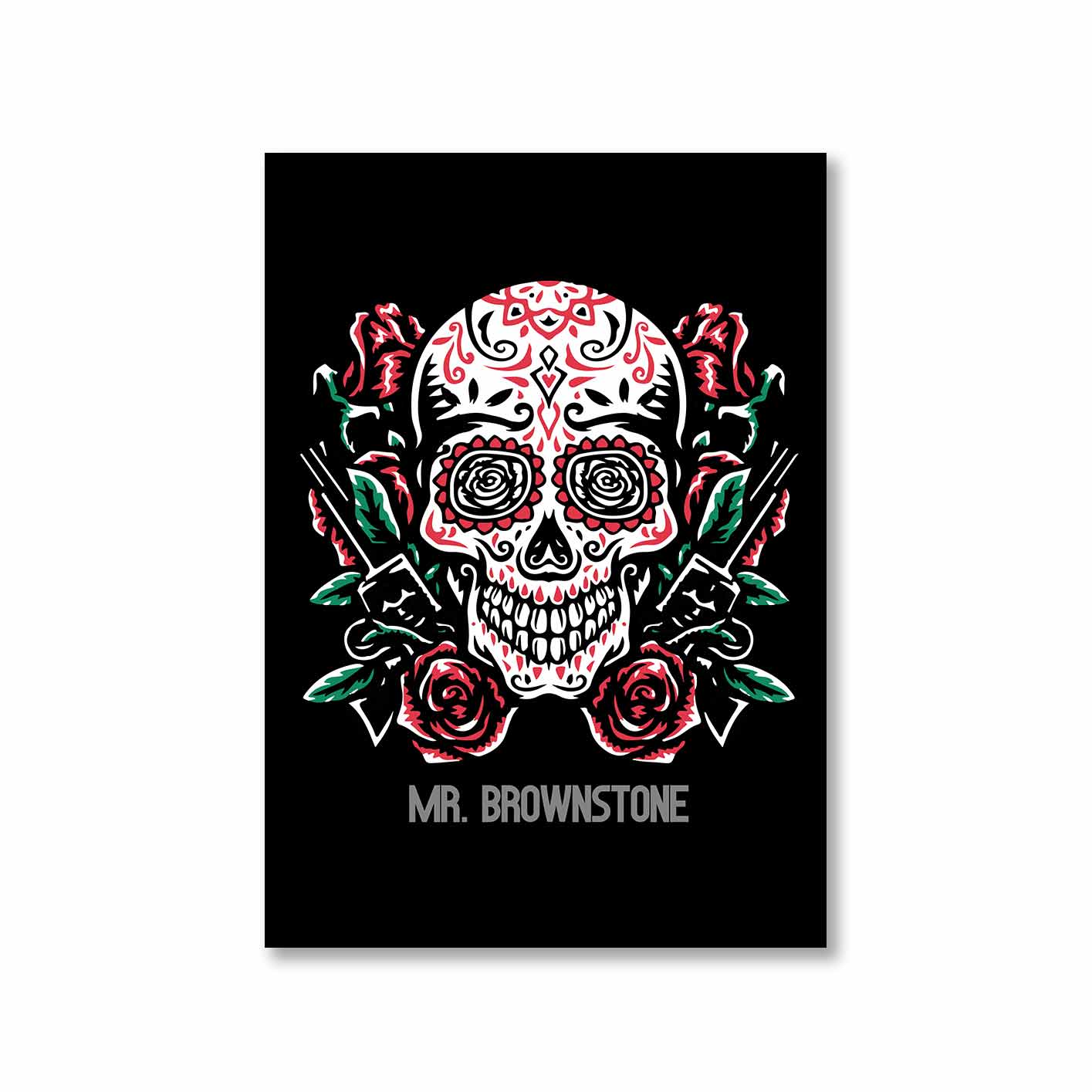 guns n' roses mr. brownstone poster wall art buy online india the banyan tee tbt a4 - axl rose