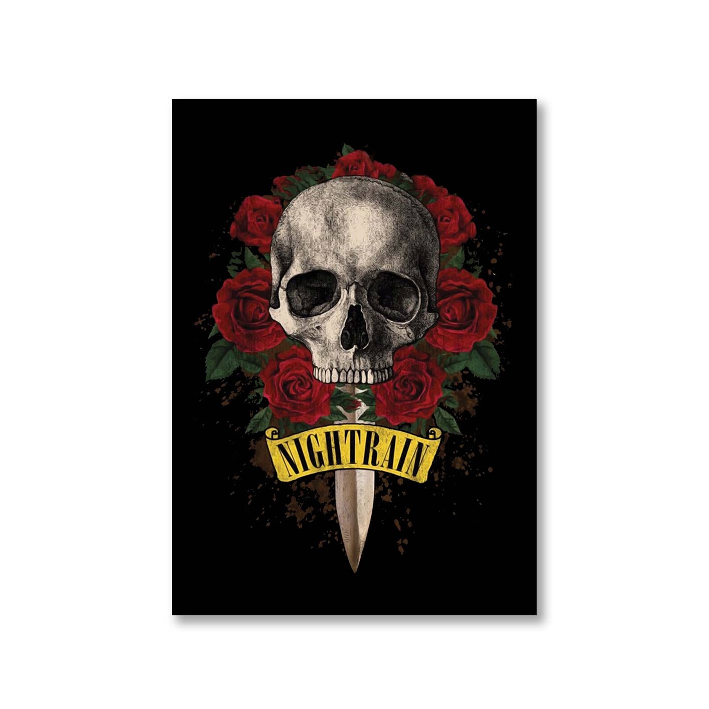 guns n' roses nightrain poster wall art buy online india the banyan tee tbt a4